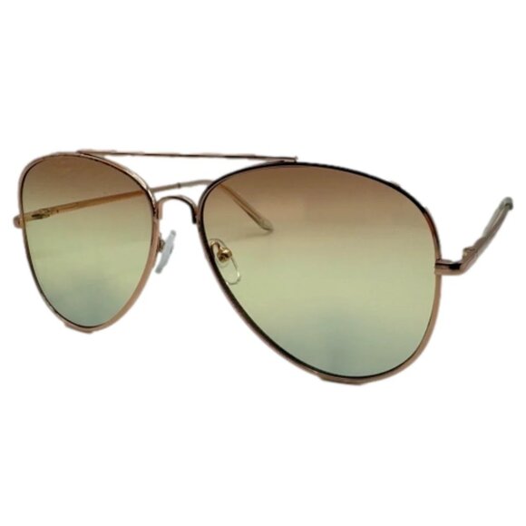 6001 | Red/Green Aviator Sunglasses - Picture 2 of 5